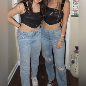 Black sparkly going out top! Worn once